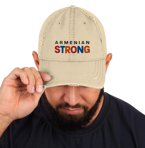 Armenian Strong Distressed Hat