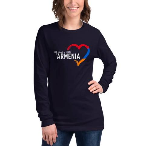 My Heart is With Armenia T Shirt The Hye Line