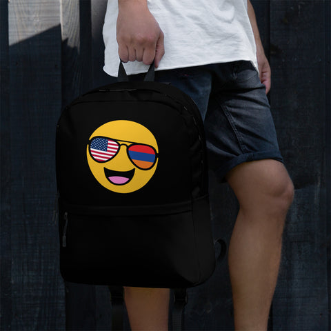 Armenian American Smiley Face Backpack – The Hye Line