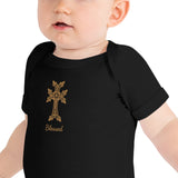 Blessed Embroidered Short Sleeve Onesie