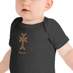 Blessed Embroidered Short Sleeve Onesie