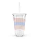 Armenian Flag Clear Plastic Tumbler 16 oz.