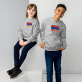 Armenian Flag Kids Fleece Hoodie