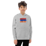 Armenian Flag Kids Fleece Hoodie