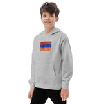 Armenian Flag Kids Fleece Hoodie