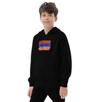 Armenian Flag Kids Fleece Hoodie