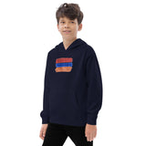 Armenian Flag Kids Fleece Hoodie