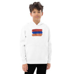 Armenian Flag Kids Fleece Hoodie