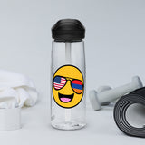Armenian American Smiley Sports Water Bottle