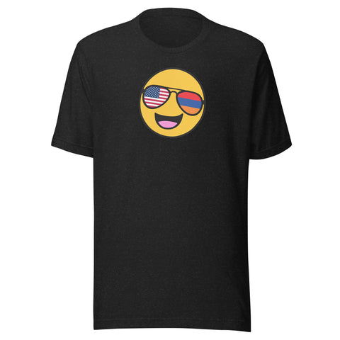 Armenian American Smiley Face T-Shirt