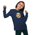 Armenian American Smiley Face Youth Long Sleeve T-Shirt