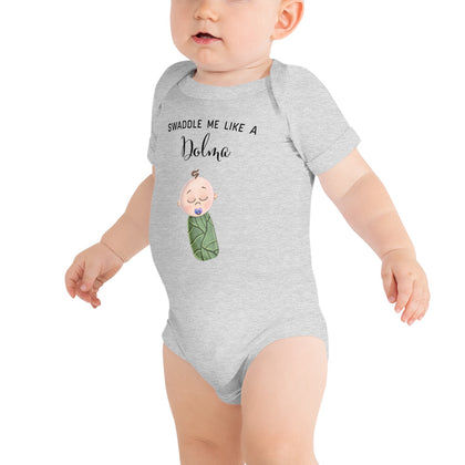 Swaddle Me Like A Dolma Short Sleeve Onesie