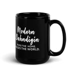 Modern Dahndigin 15 oz Black Glossy Mug