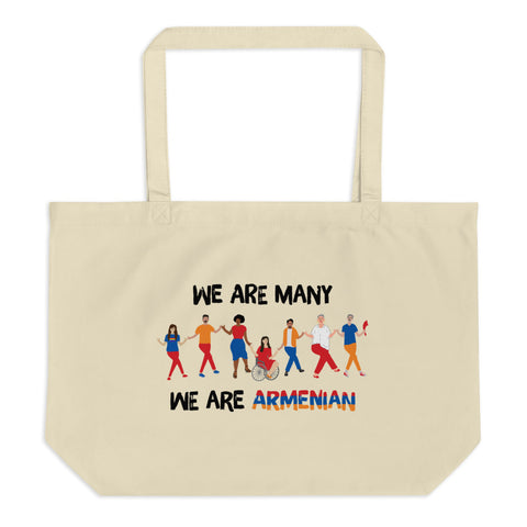 We Are Armenian Large Organic Tote Bag