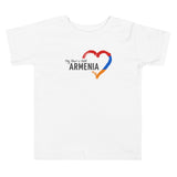 My Heart Is With Armenia Toddler Short Sleeve T-Shirt