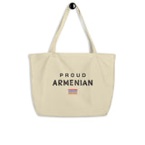 Proud Armenian Large Organic Tote Bag