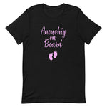 Anoushig On Board T-Shirt (Pink Writing)