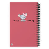 Little Moog With Bow Spiral Notebook