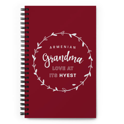Armenian Grandma Love at Its Hyest Spiral Notebook