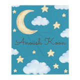 Anoush Koon Throw Blanket Teal