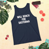 Will Bench for Basterma Tank Top White Writing