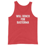 Will Bench for Basterma Tank Top White Writing