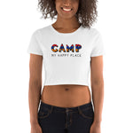 Camp My Happy Place Crop Tee