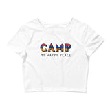 Camp My Happy Place Crop Tee