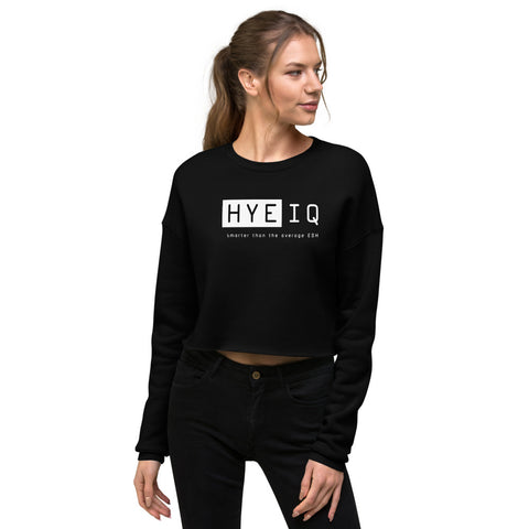 Hye IQ Crop Sweatshirt Black