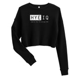 Hye IQ Crop Sweatshirt Black